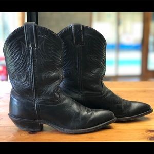 Vintage Black Cowboy Boots